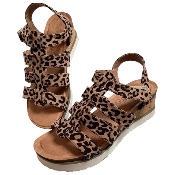 Corkys Leopard Strap Sandals, Size 7 - Picture 1 of 7